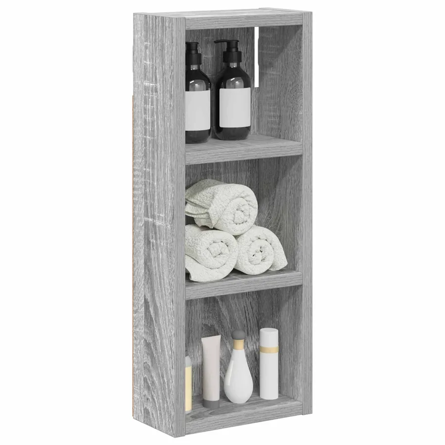 Armoire murale de salle de bain Gris Sonoma 20 x 10 x 50 cm - 3