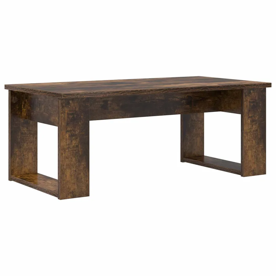 Ensemble de tables basses 2 pcs Chêne fumé Bois d'ingénierie - 7