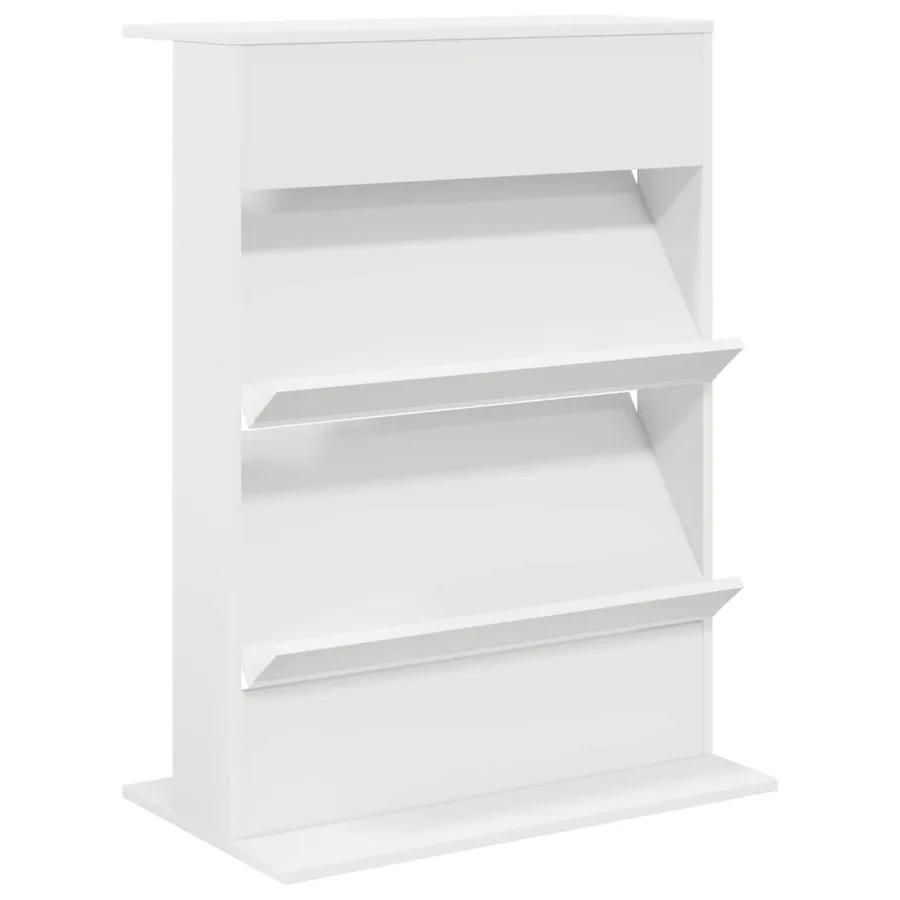 Étagère à magazines Blanc 70 x 41 x 96 cm Bois d'ingénierie - 2