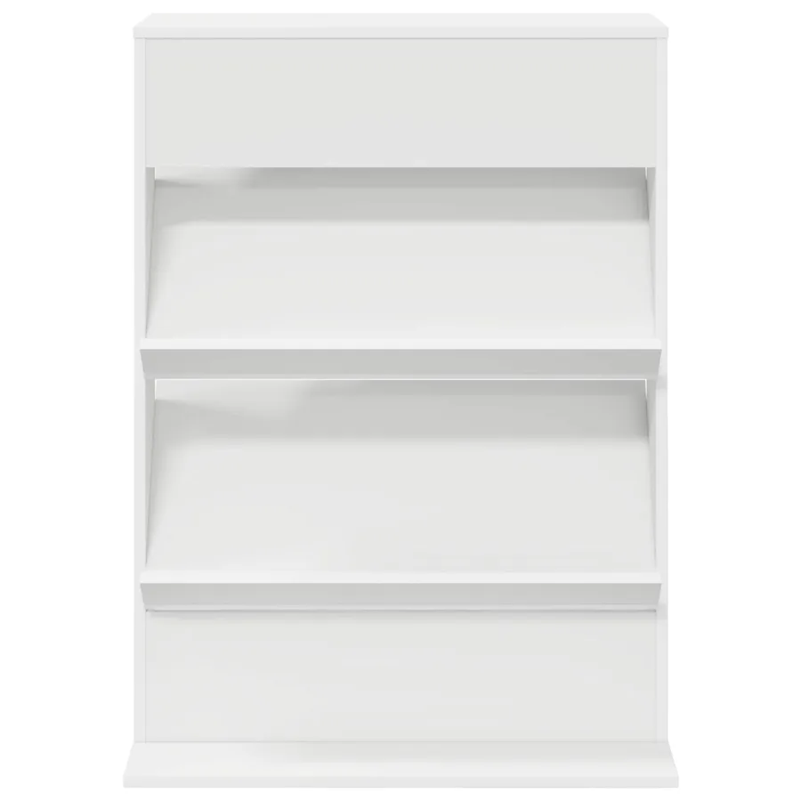 Étagère à magazines Blanc 70 x 41 x 96 cm Bois d'ingénierie - 5