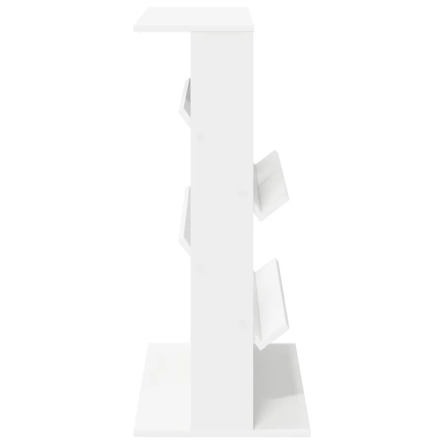 Étagère à magazines Blanc 70 x 41 x 96 cm Bois d'ingénierie - 6