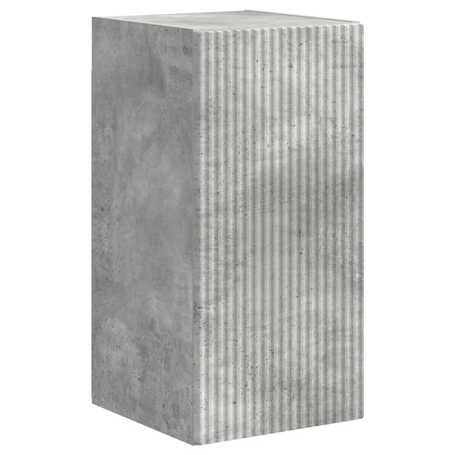Ensemble meuble TV 5 pcs Gris béton Bois d'ingénierie - 6