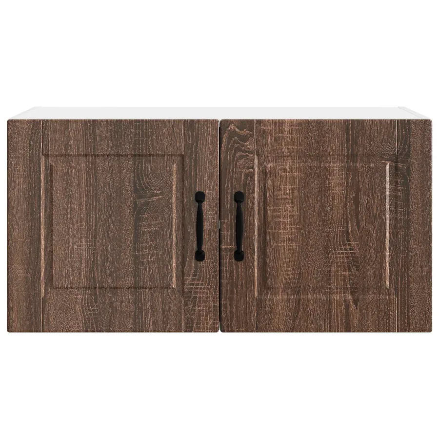 Meuble mural PORTO Chêne brun 80 x 31 x 40 cm Bois d'ingénierie - 6