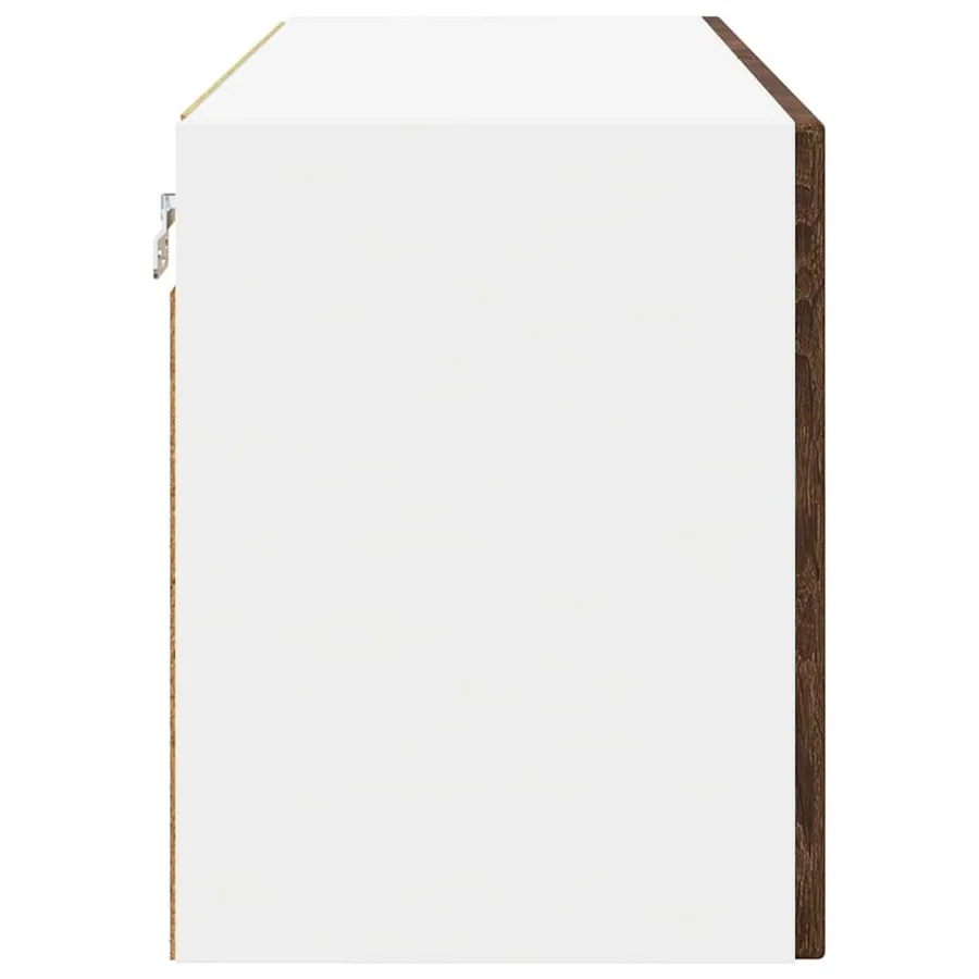 Meuble mural PORTO Chêne brun 80 x 31 x 40 cm Bois d'ingénierie - 7