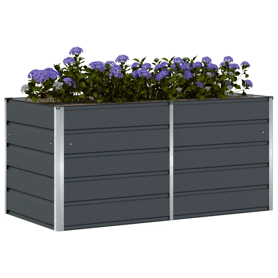 Jardinière Anthracite 160 x 80 x 75 cm Acier - 3