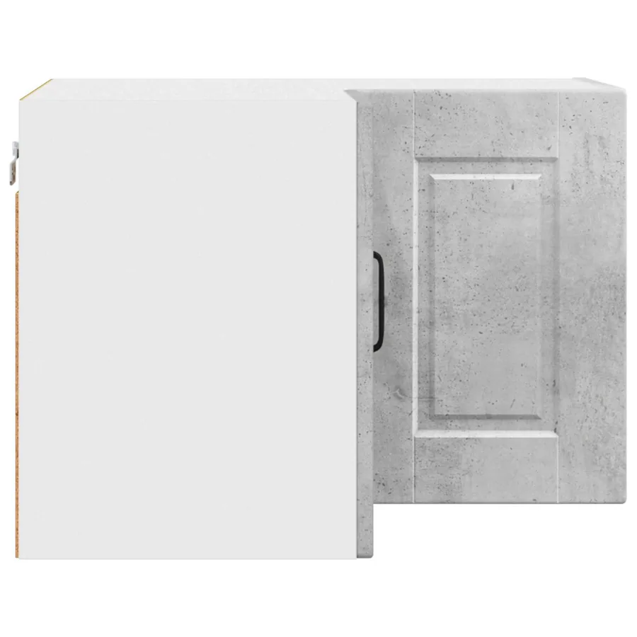 Cabinet d'angle mural PORTO Gris béton 57 x 57 x 40 cm - 7