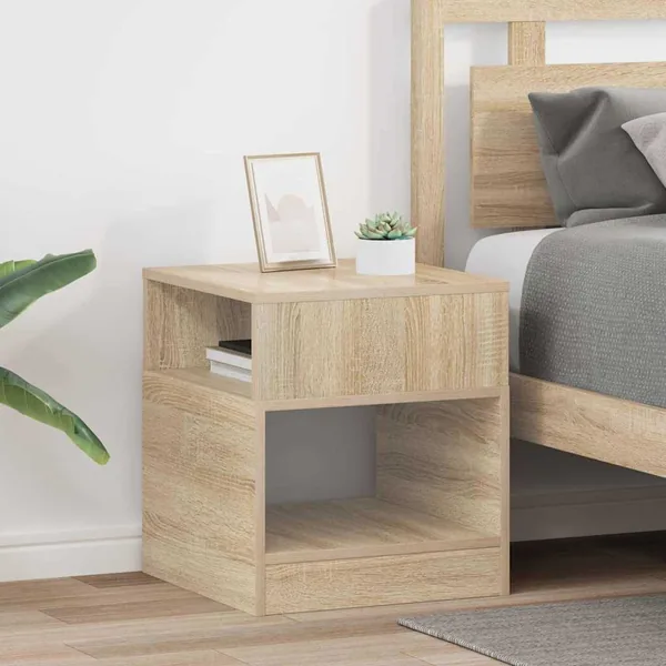 Table d'appoint 2 pcs Chêne Sonoma 40,5 x 40 x 45 cm