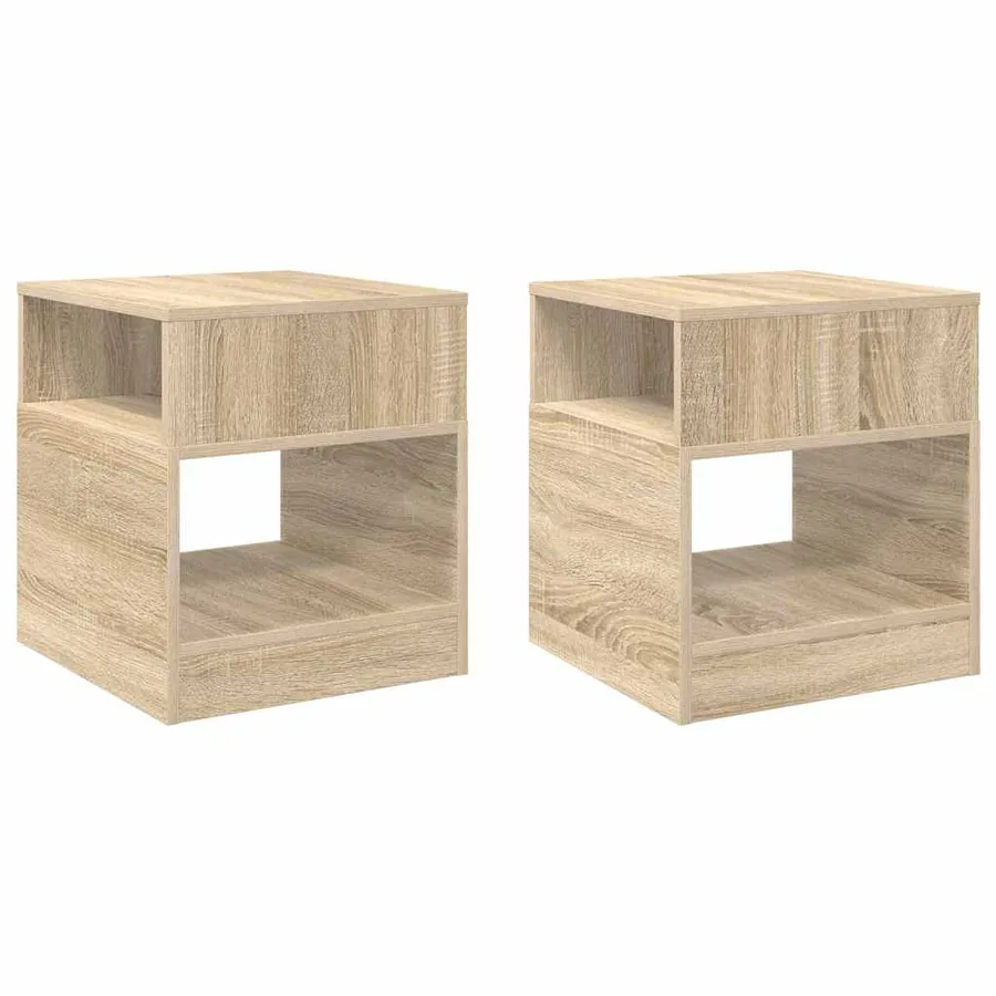 Table d'appoint 2 pcs Chêne Sonoma 40,5 x 40 x 45 cm - 2