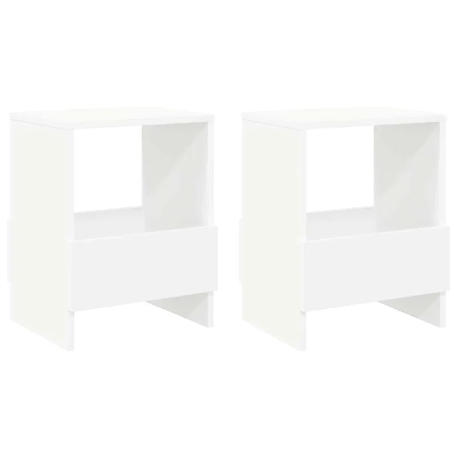 Étagère à magazines 2 pcs Blanc 35 x 30 x 45 cm - 2