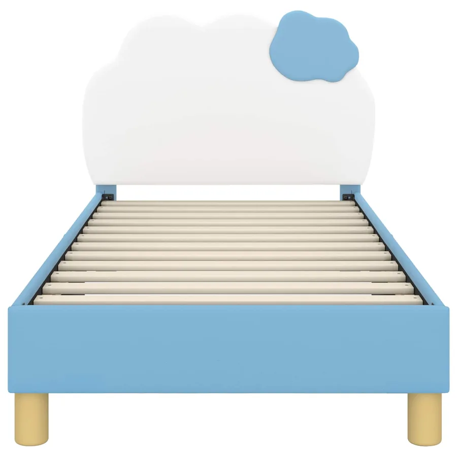 Cadre de lit pour enfants avec tête de lit Bleu 80 x 160 cm PU - 5