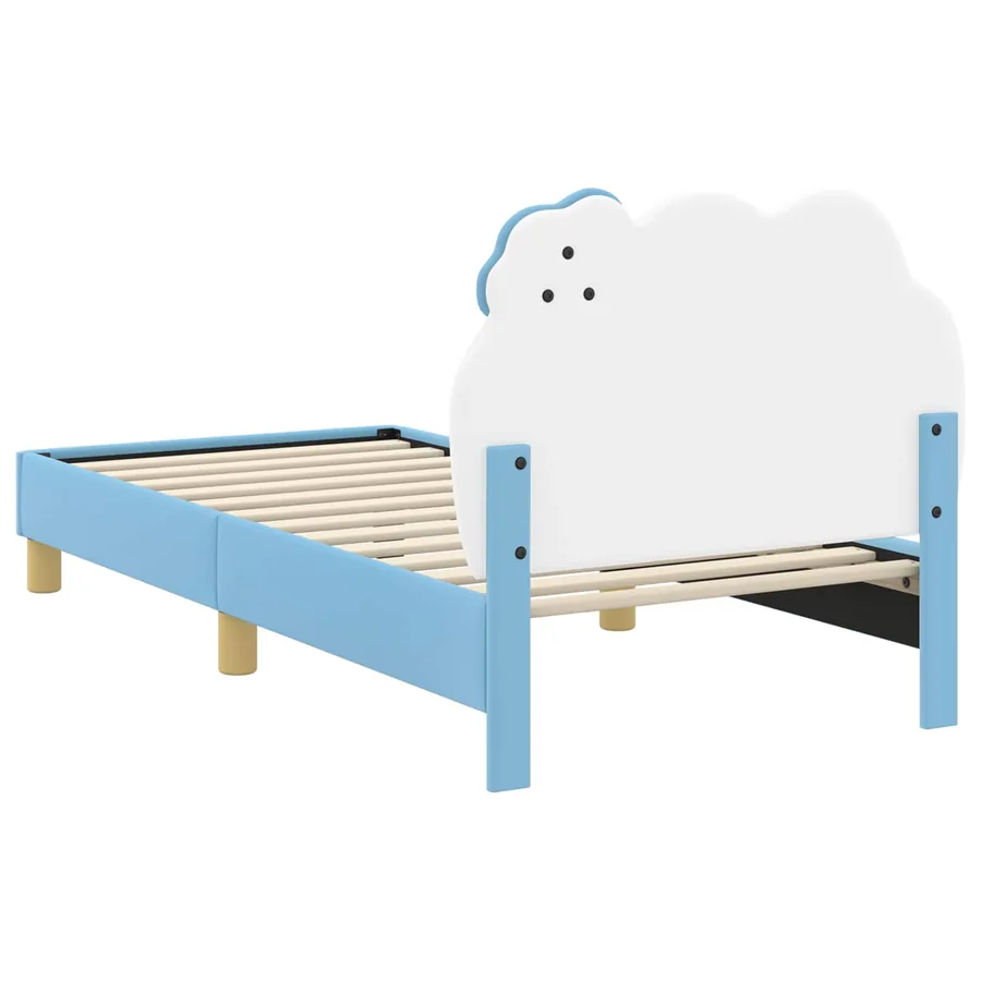 Cadre de lit pour enfants avec tête de lit Bleu 80 x 160 cm PU - 7