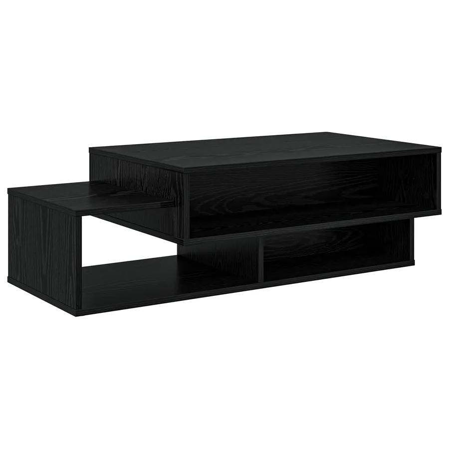 Table basse Chêne noir 105 x 50 x 32,5 cm Bois d'ingénierie - 2