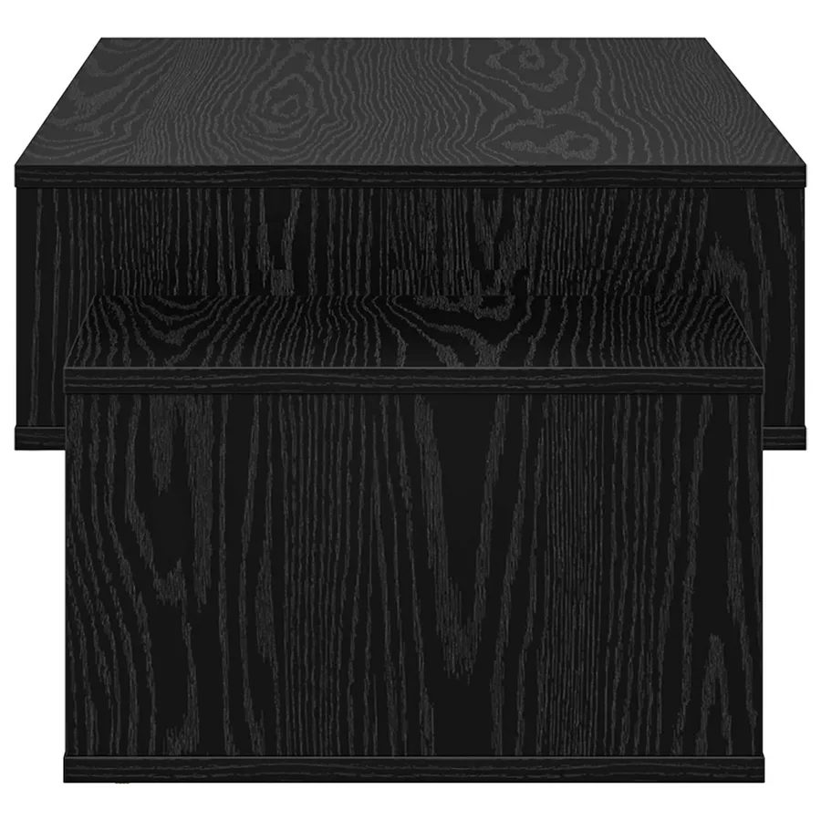 Table basse Chêne noir 105 x 50 x 32,5 cm Bois d'ingénierie - 6