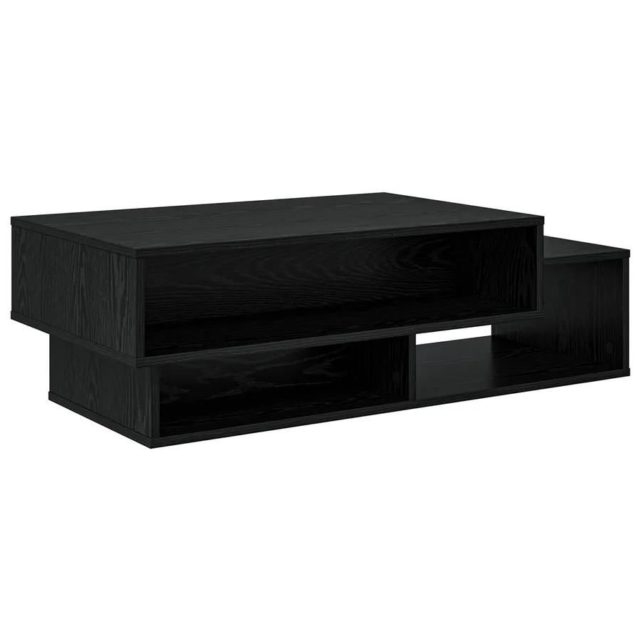 Table basse Chêne noir 105 x 50 x 32,5 cm Bois d'ingénierie - 7