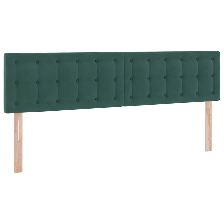 Lit de rangement LED avec matelas Vert foncé 160 x 200 cm - 10