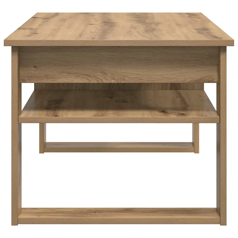 Table basse Chêne artisanal 96 x 54 x 44 cm Bois d'ingénierie - 6