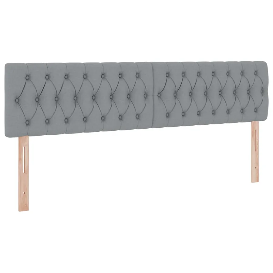 Lit de rangement LED avec matelas Gris clair 160 x 200 cm Tissu - 10