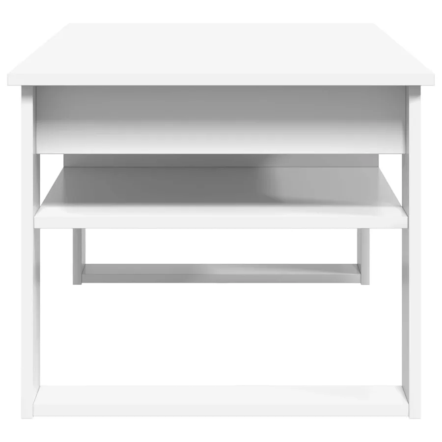 Table basse Blanc 96 x 54 x 44 cm Bois d'ingénierie - 6