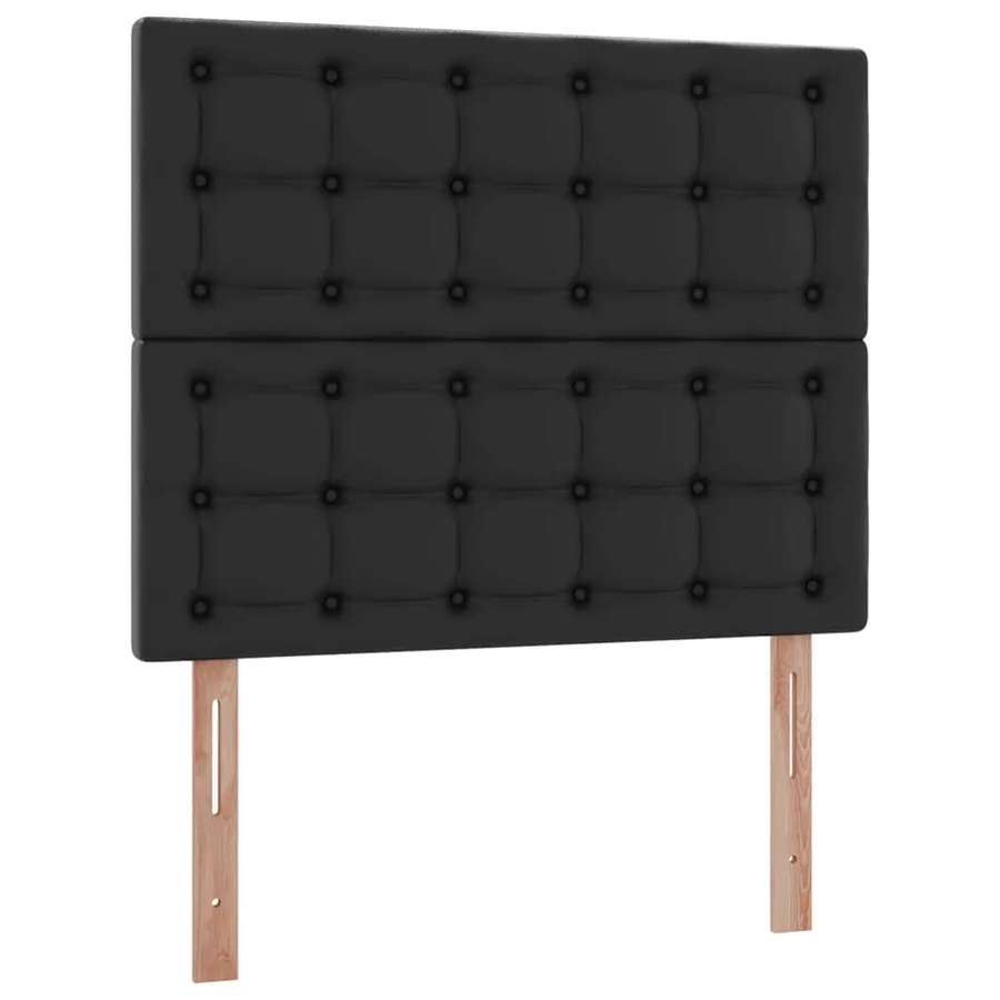 Lit de Rangement Noir 120 x 190 cm Cuir synthétique - 9