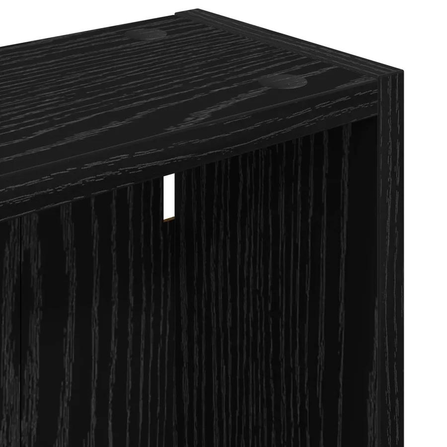 Armoire murale de salle de bain Chêne Noir 40 x 14 x 70 cm - 9