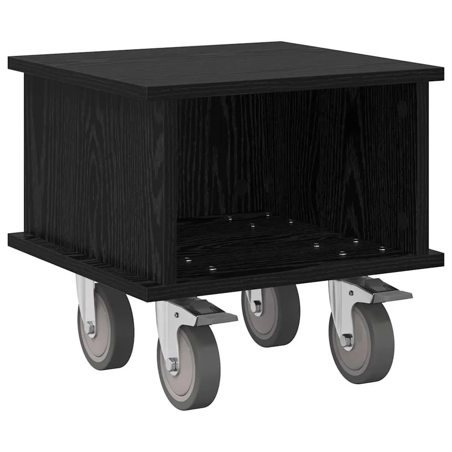 Meuble TV Chêne noir 37 x 35 x 35 cm Bois d'ingénierie - 2
