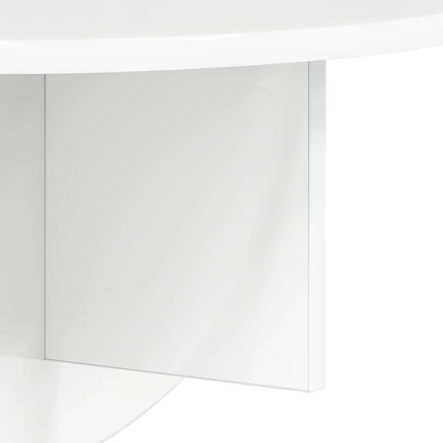 Étagère Murale 2 pcs Blanc brillant 48 x 24 x 24 cm - 8