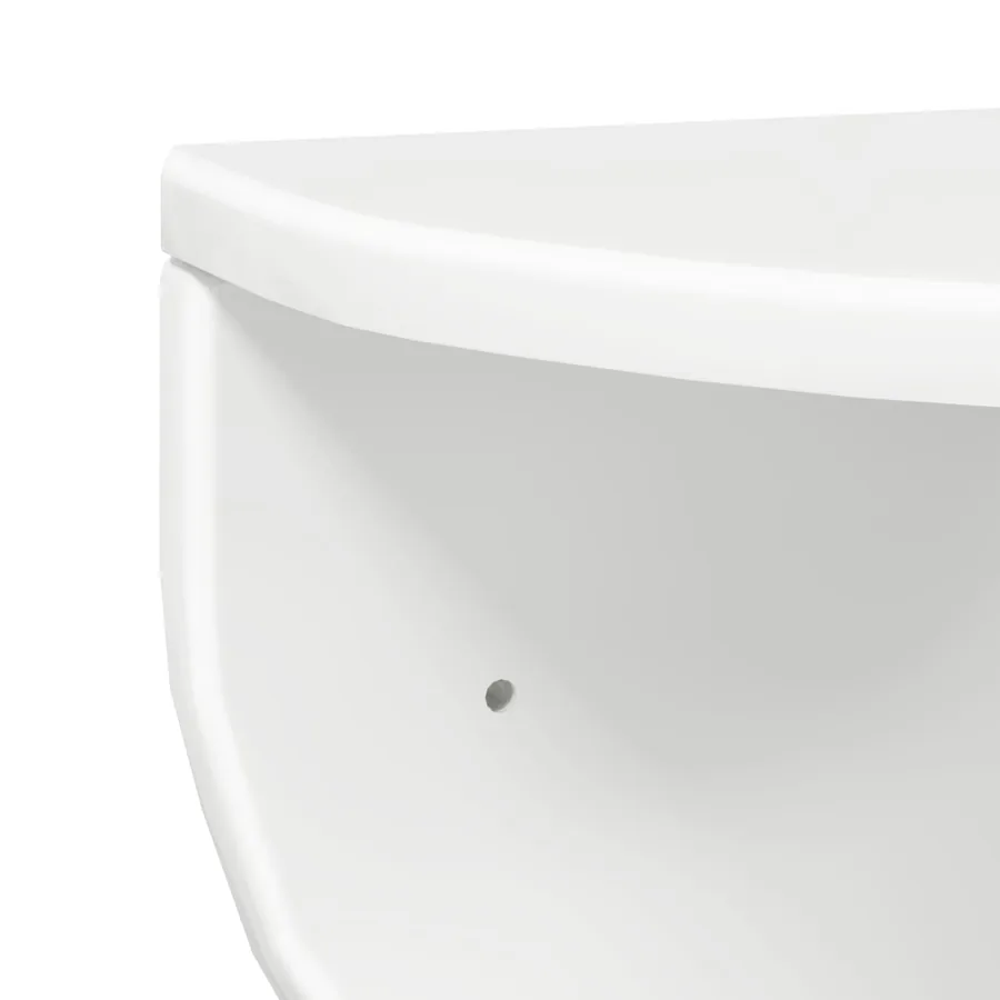 Étagère Murale 2 pcs Blanc brillant 48 x 24 x 24 cm - 9