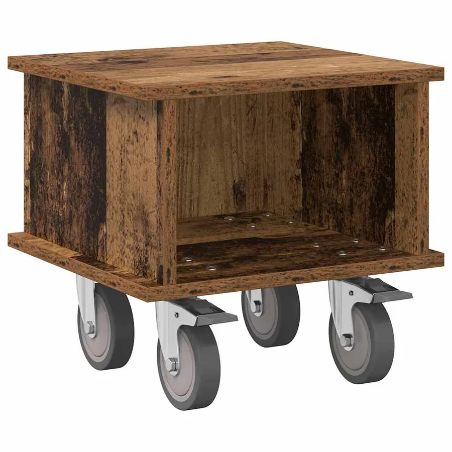 Meuble TV Bois ancien 37 x 35 x 35 cm Bois d'ingénierie - 2