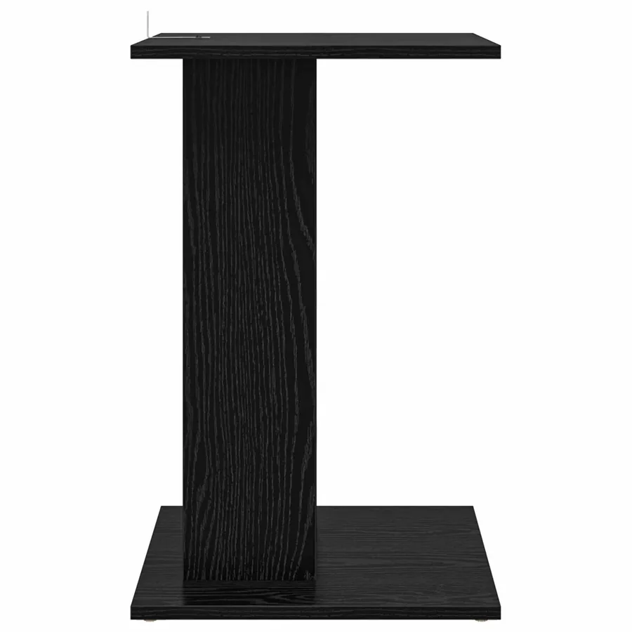 Table d'appoint Chêne noir 45 x 40 x 62,5 cm Bois d'ingénierie - 6