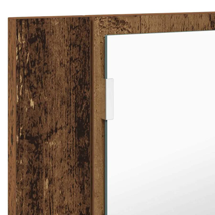 Armoire Miroir de Salle de Bain Bois Ancien 80 x 12 x 45 cm - 11