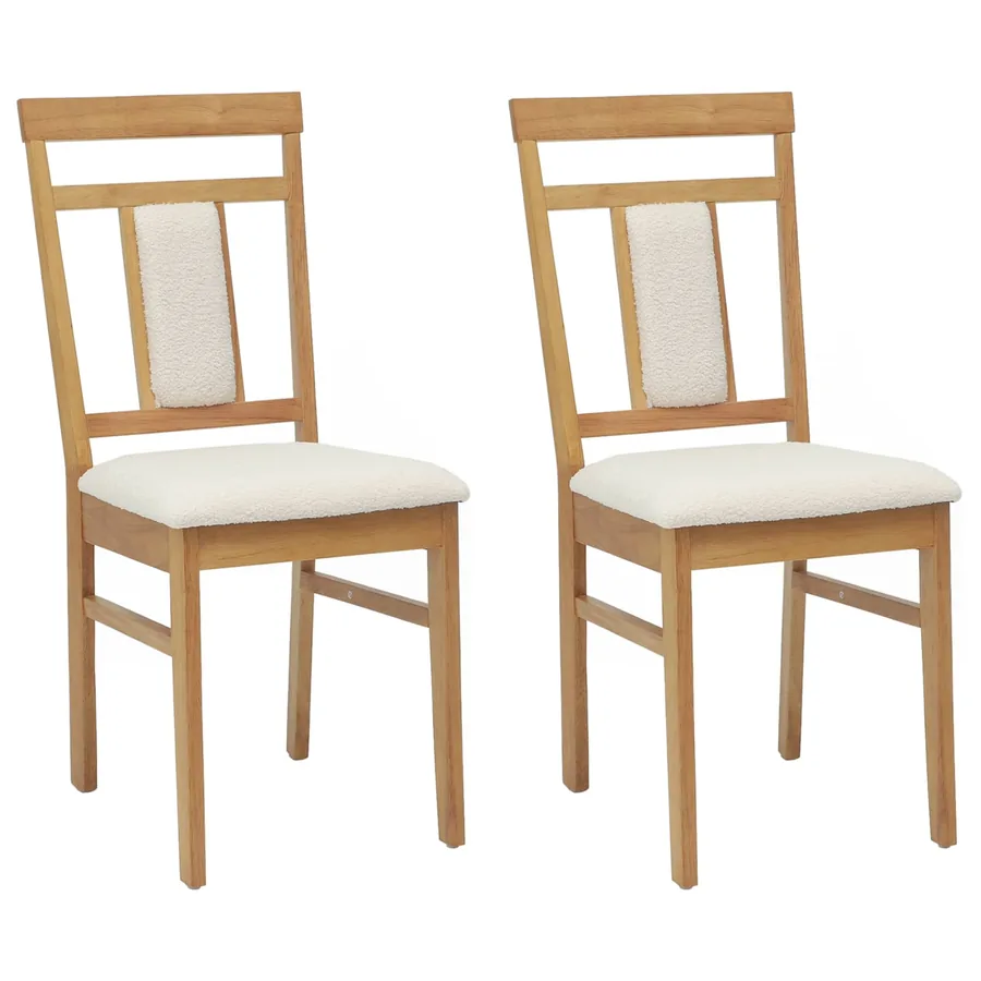 Chaise de salle à manger 2 pcs Naturel et clair - 2