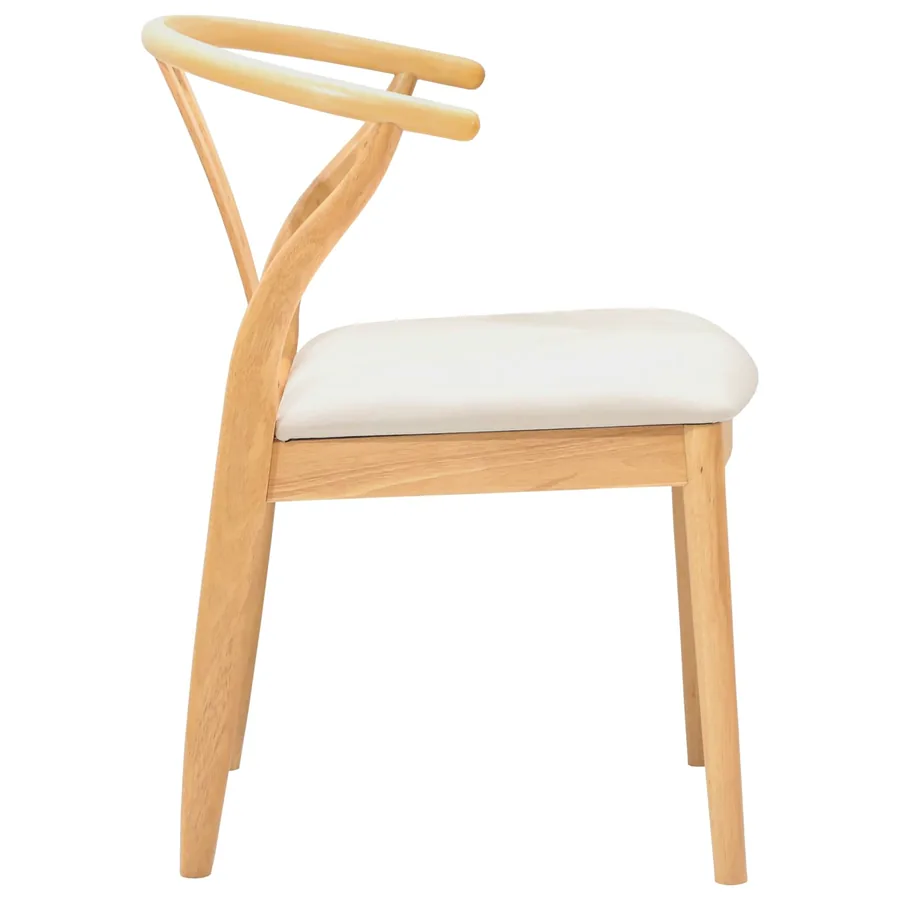 Chaise de salle à manger 2 pcs Naturel et clair - 6
