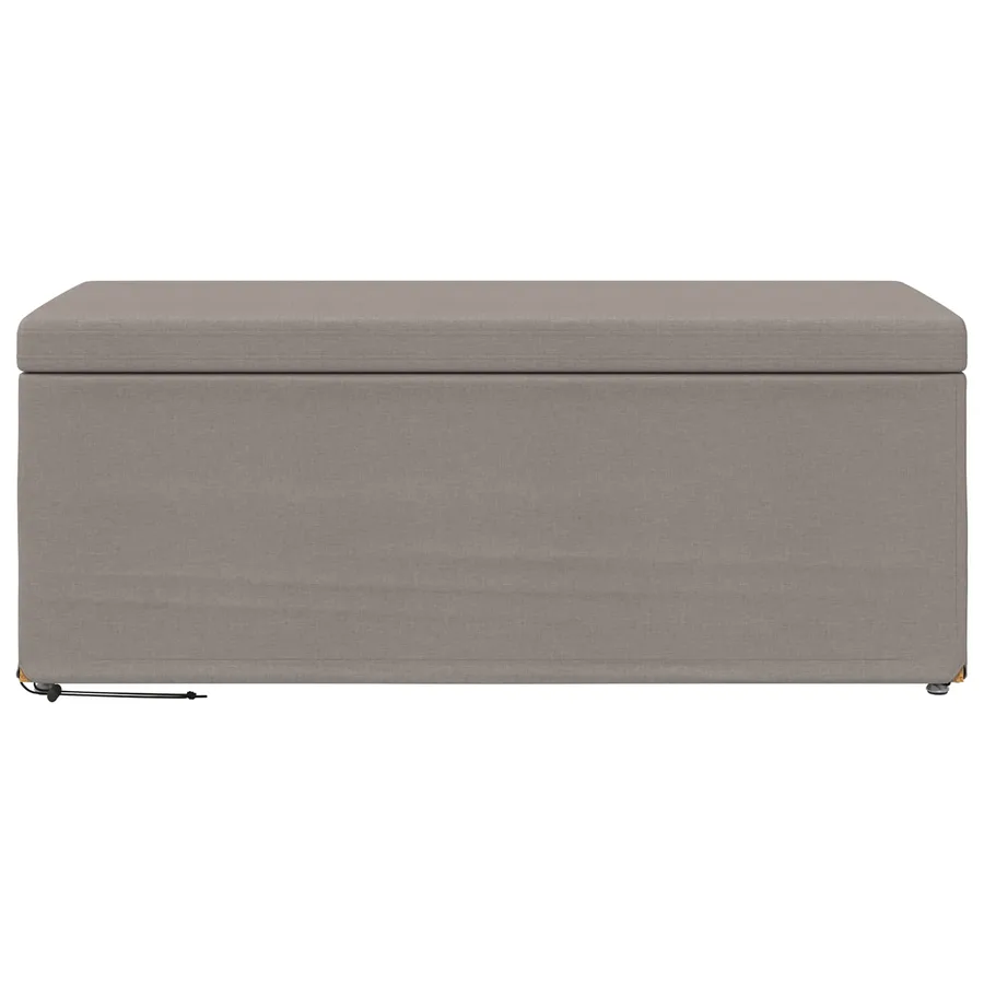 Tabouret Taupe 101 x 41 x 40 cm Tissu et bois stratifié - 4