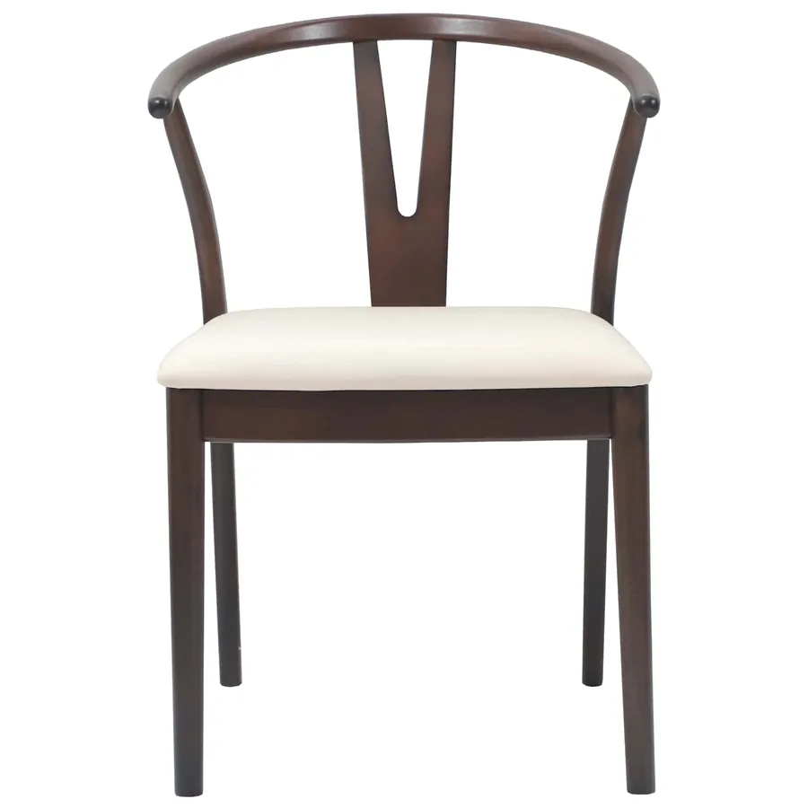 Chaise de salle à manger 2 pcs Marron clair et clair - 5
