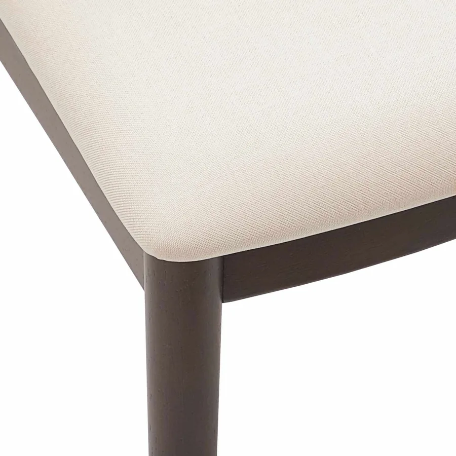 Chaise de salle à manger 2 pcs Marron clair et clair - 9