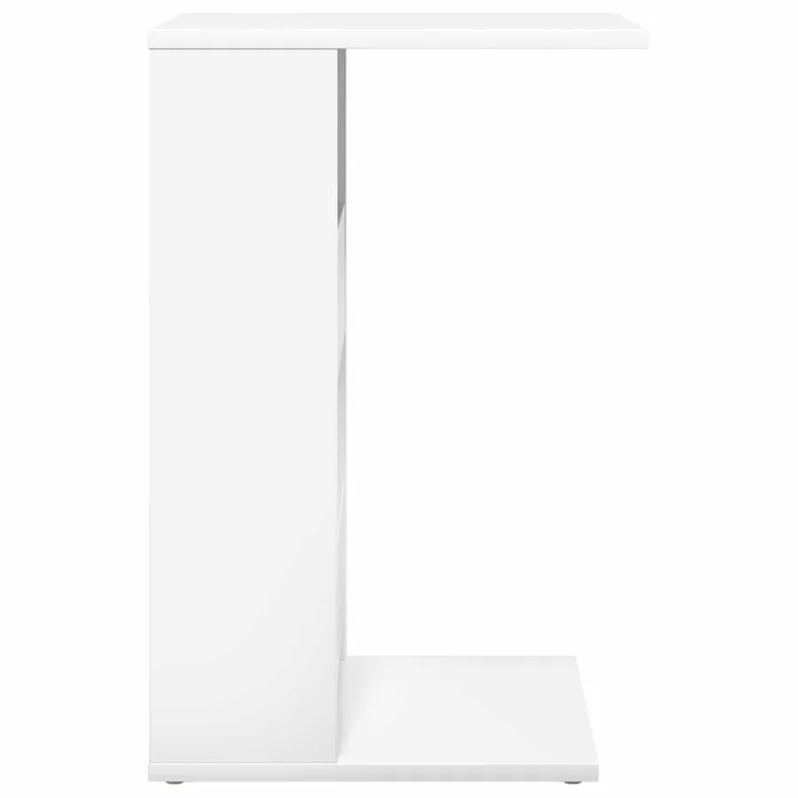 Table d'appoint Blanc 40 x 35 x 60,5 cm Bois d'ingénierie - 6