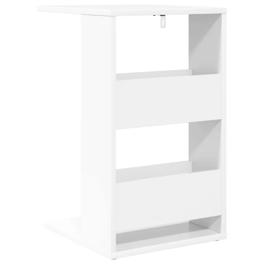 Table d'appoint Blanc 40 x 35 x 60,5 cm Bois d'ingénierie - 7