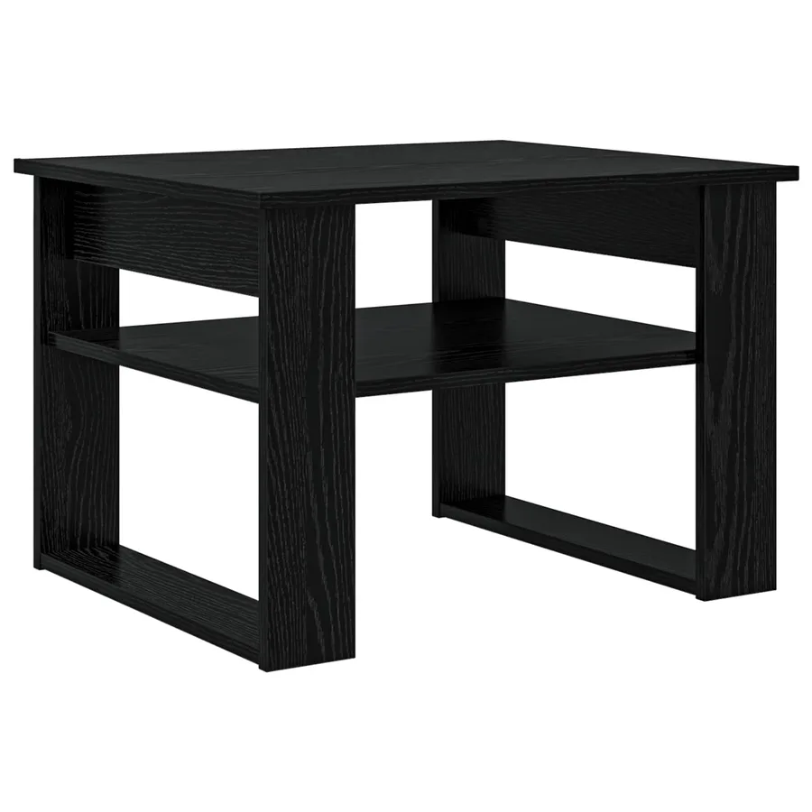 Table basse Chêne noir 64 x 54 x 44 cm Bois d'ingénierie - 2