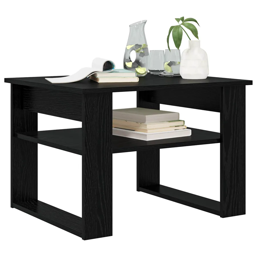 Table basse Chêne noir 64 x 54 x 44 cm Bois d'ingénierie - 3