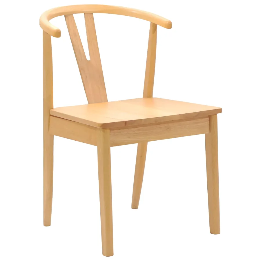 Chaise de salle à manger 2 pcs Naturel - 4