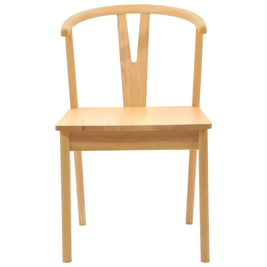 Chaise de salle à manger 2 pcs Naturel - 5