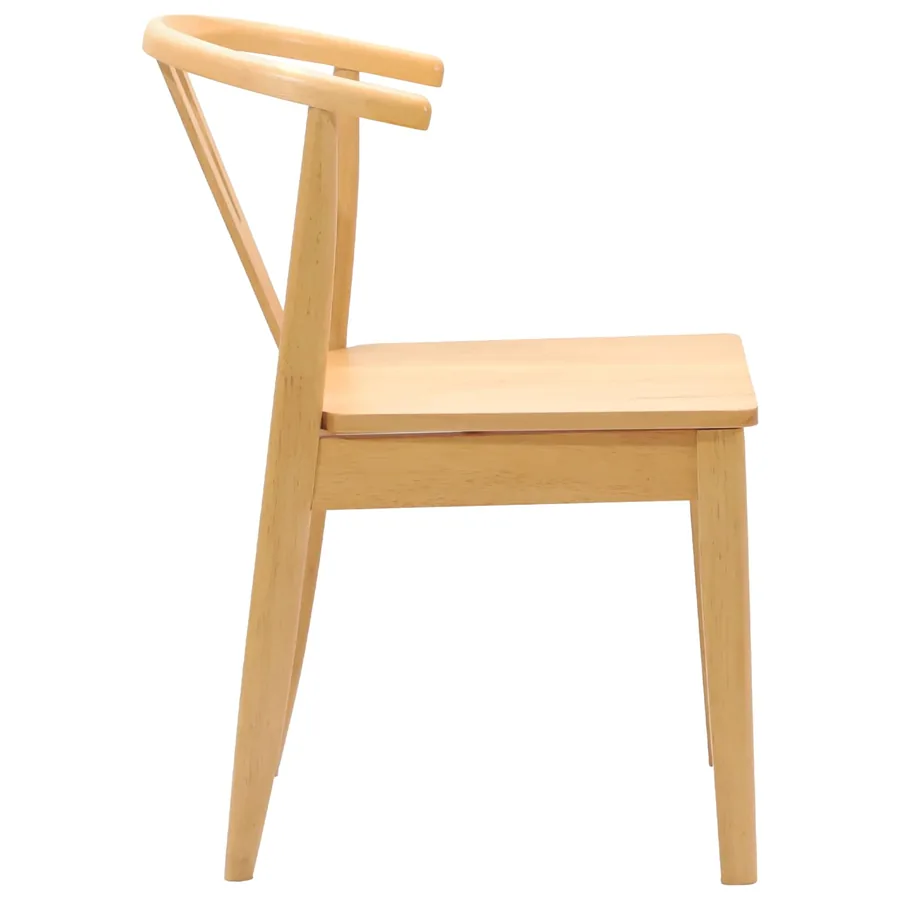 Chaise de salle à manger 2 pcs Naturel - 6