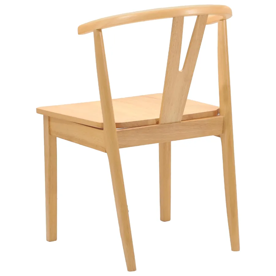 Chaise de salle à manger 2 pcs Naturel - 7