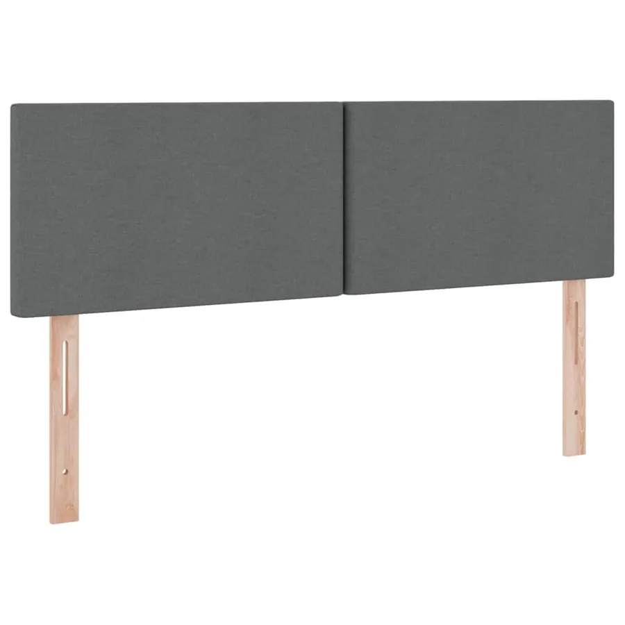 Lit avec rangement et matelas Gris foncé 140 x 190 cm - 9