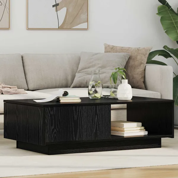 Table basse Chêne noir 95 x 55 x 31 cm Bois d'ingénierie