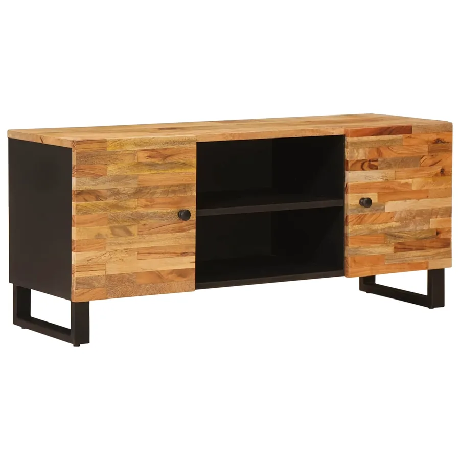 Meuble TV Marron 105 x 33 x 46 cm Bois de mangue massif