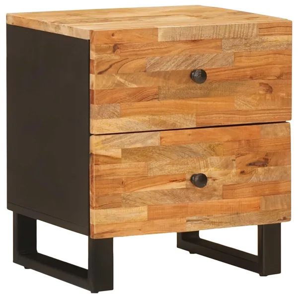 Cabinet de chevet Marron 40 x 33 x 46 cm Bois de mangue massif