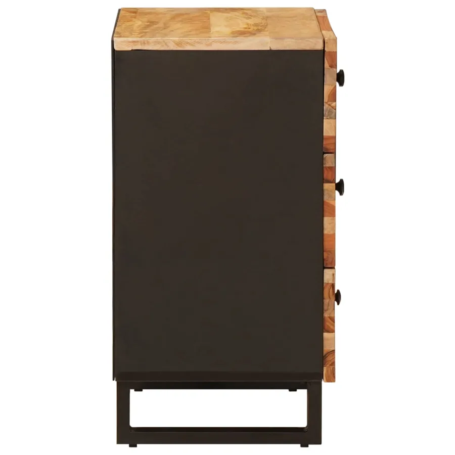 Armoire de lit Marron 50 x 33 x 62 cm Bois de mangue massif - 4