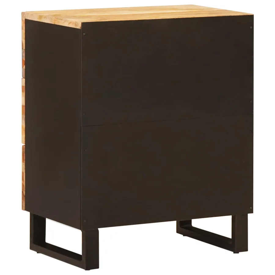 Armoire de lit Marron 50 x 33 x 62 cm Bois de mangue massif - 5