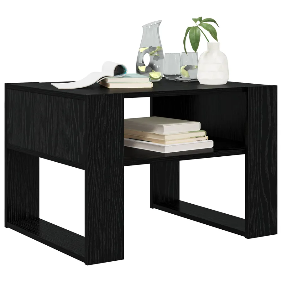 Table basse Chêne noir 66 x 53 x 45 cm Bois d'ingénierie - 3